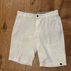 adidas Men's Light Gray Flat Front Shorts